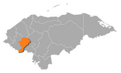 Map - Honduras, Intibucá