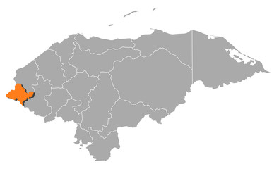Map - Honduras, Ocotepeque