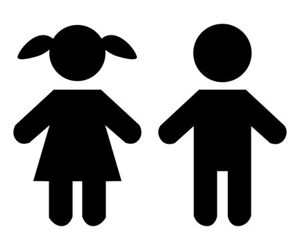 WC M&auml;nnchen weiblich und m&auml;nnlich
