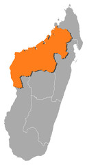Map - Madagascar, Mahajanga