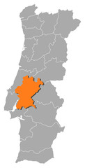 Map - Portugal, Santarem