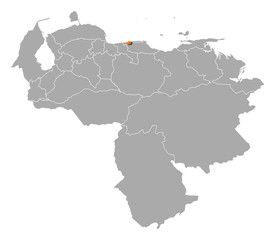 Map - Venezuela, Capital District