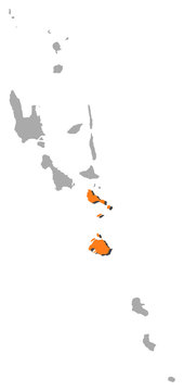 Map - Vanuatu, Shefa