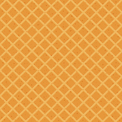 Wafer Pattern seamless waffle texture vector cone