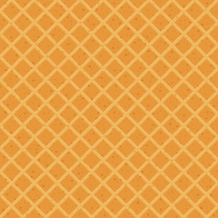Wafer Pattern seamless waffle texture vector cone