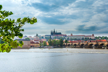 Fototapeta premium Panorama of Prague, Czech Republic.