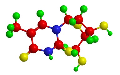 Molecular structure of Thymidine