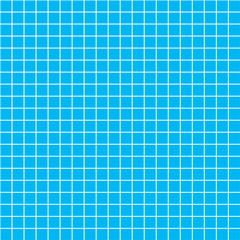 Five millimeters white grid on blue, blueprint seamless pattern