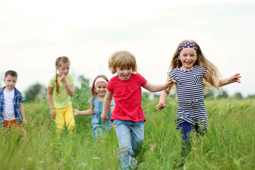 Children having fun outdoor