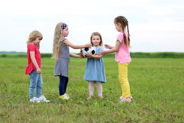 Children having fun outdoor