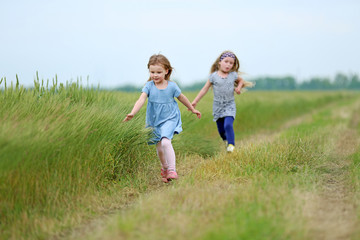 Children having fun outdoor