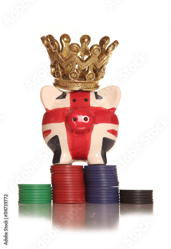 Gambling piggy bank