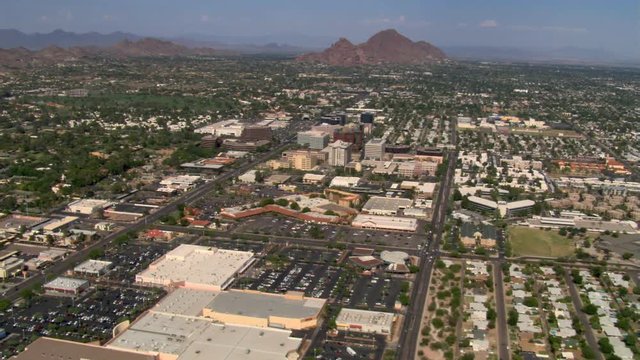 Wide approach to Scottsdale, adjacent to Phoenix. Shot in 2007.