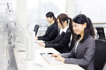 asian businesswoman working in office
