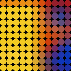 Gradient low poly circle style vector mosaic background