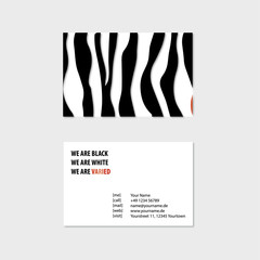 Visitenkarte Zebra - 114742186