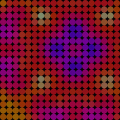 Pattern low poly circle style vector mosaic background