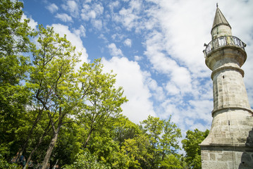 Minaret and blue sky