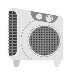 Air conditioning system assembled on building. House equipment cold electric air conditioning industry appliance cooling. Compressor repairman unit building vector air conditioning.