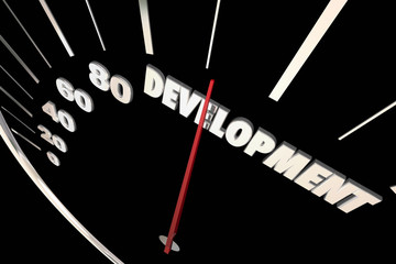 Development Programming Process System Progress Speedometer 3d I