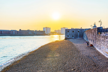 Sunset at Portsmouth seafront