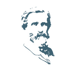 portrait of the composer and musician Giuseppe Verdi