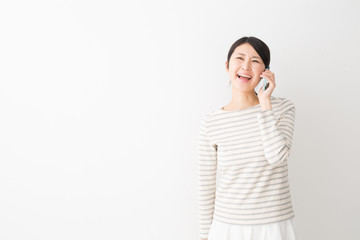 スマートフォン　女性