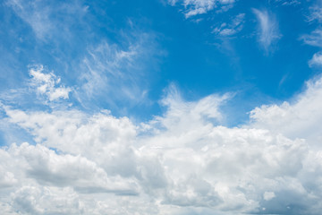 blue sky with cloud