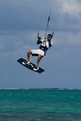 Kite surfing in Grand Cayman