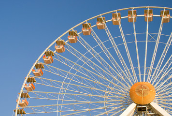 Ferris wheel at an amusement park
 in Wildwood New Jersey - obrazy, fototapety, plakaty