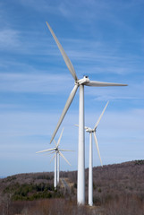 Wind Farms in mountains of  West Virgina (fall and winter setting)