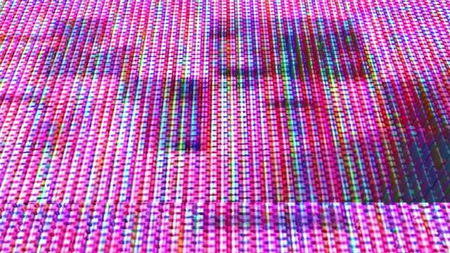 Glitch 1024: Digital pixel extrusion (Video Loop).