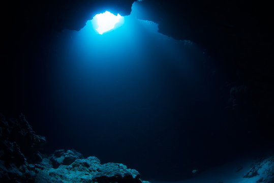Cave diving