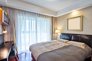 furniture and decoration of modern bedroom