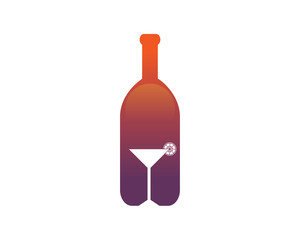 Modern Clean Restaurant Logo - Elegant Winery Symbol