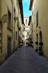 Fototapeta na wymiar Arezzo (Italy), a wonderful Etruscan and Renaissance city of Tuscany region