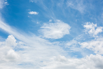 blue sky with cloud