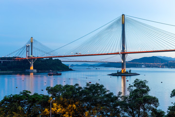 Suspension Bridge in Hong Kong