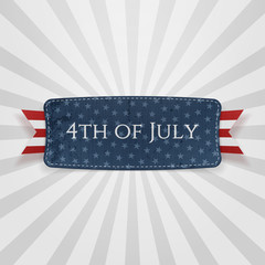 Fourth of July national Badge