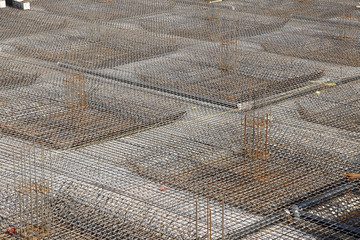 Fototapeta premium Urban construction buildings foundation