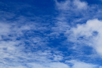 beautiful blue sky with white cloud