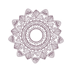 Flower mandala for cards, prints, textile and coloring books