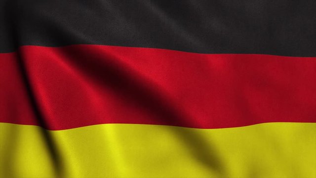 Germany - German Flag. Seamless Looping Animation. 4K High Definition Video