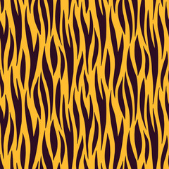 Abstract print animal striped seamless pattern 
