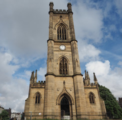 Fototapeta na wymiar St Luke church in Liverpool