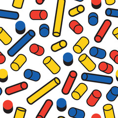 Memphis style seamless pattern