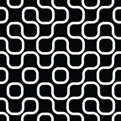 Seamless Black And White Maze