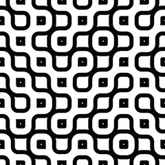 Seamless Black And White Maze