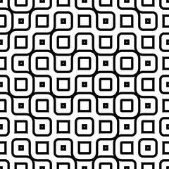 Vector seamless black and white pattern