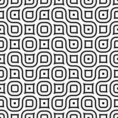 Vector seamless black and white pattern